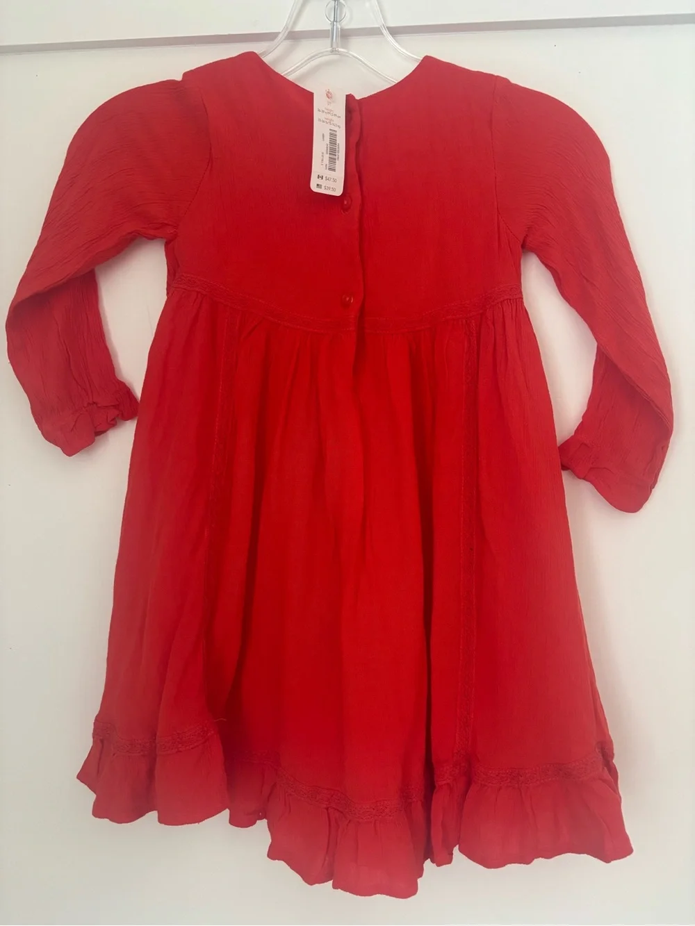 Gymboree Red Long Sleeve Twirl Dress size 3T new with tags